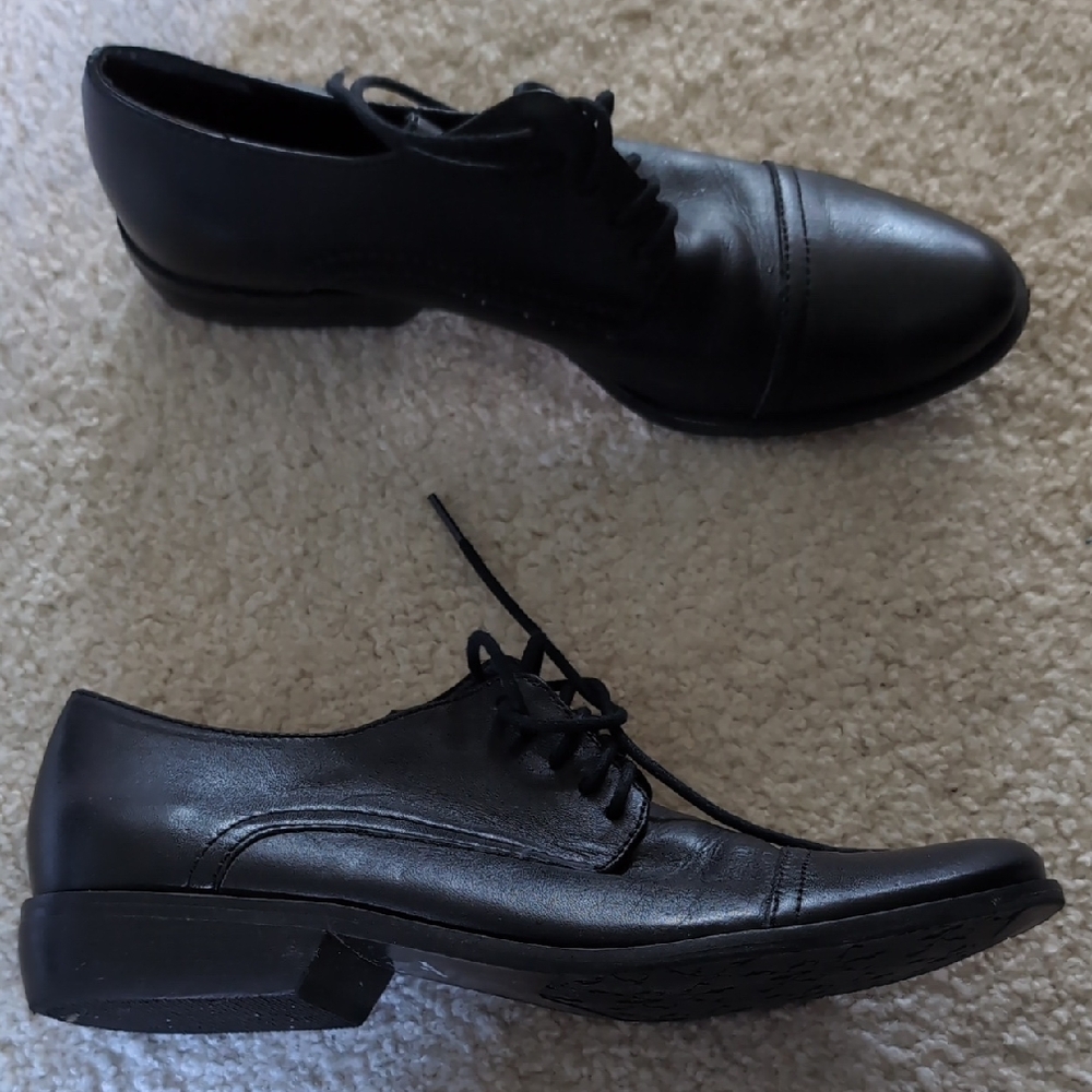 Classic Black Leather Men's Dress Shoes